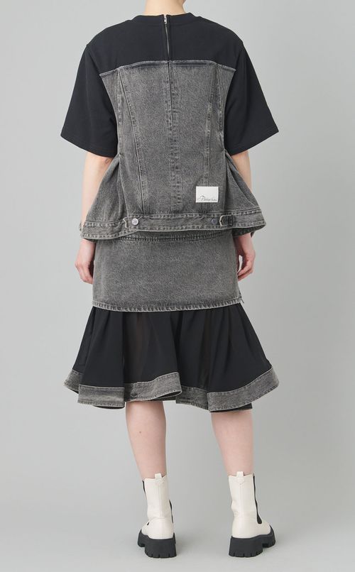 デニムコンビプルオーバー