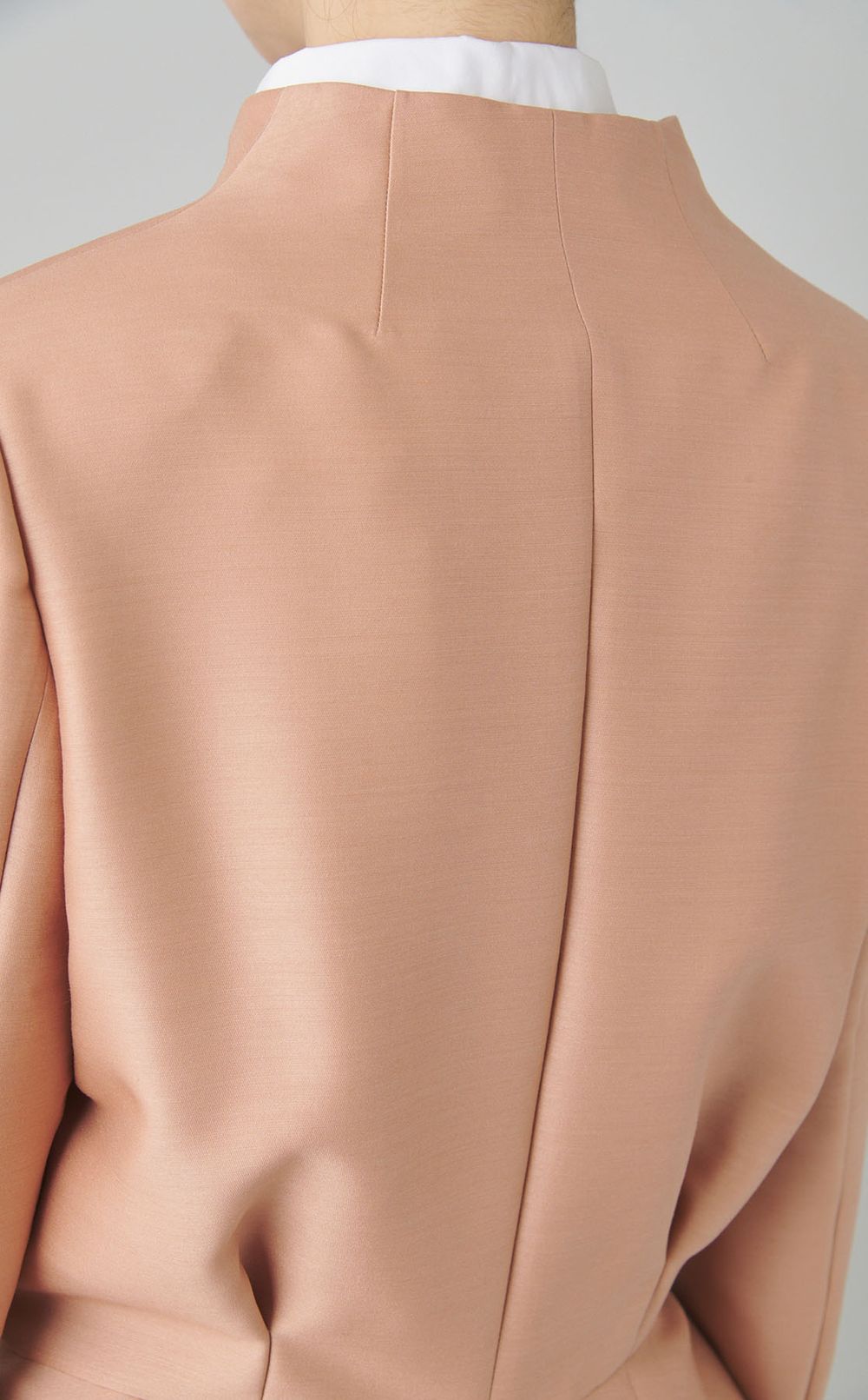 シルクウールペプラムジャケット