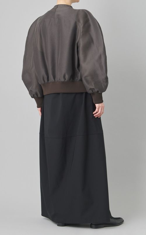 モックネックオーガンジージャンパー