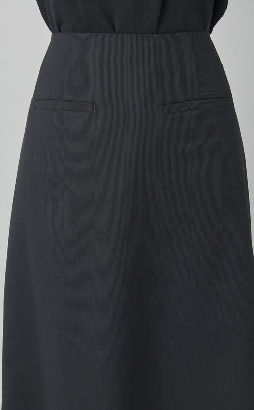 ストライプ Iラインロングスカート