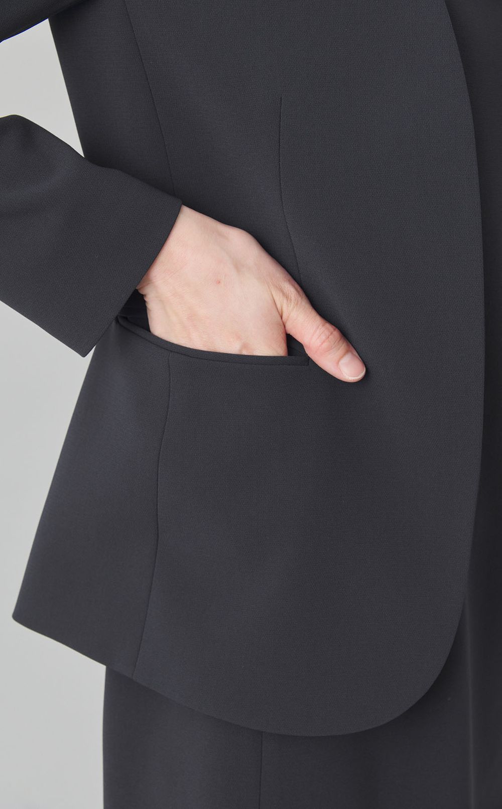 アドミラルクレープノーカラージャケット