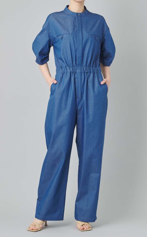 バンドカラーツイルオールインワン