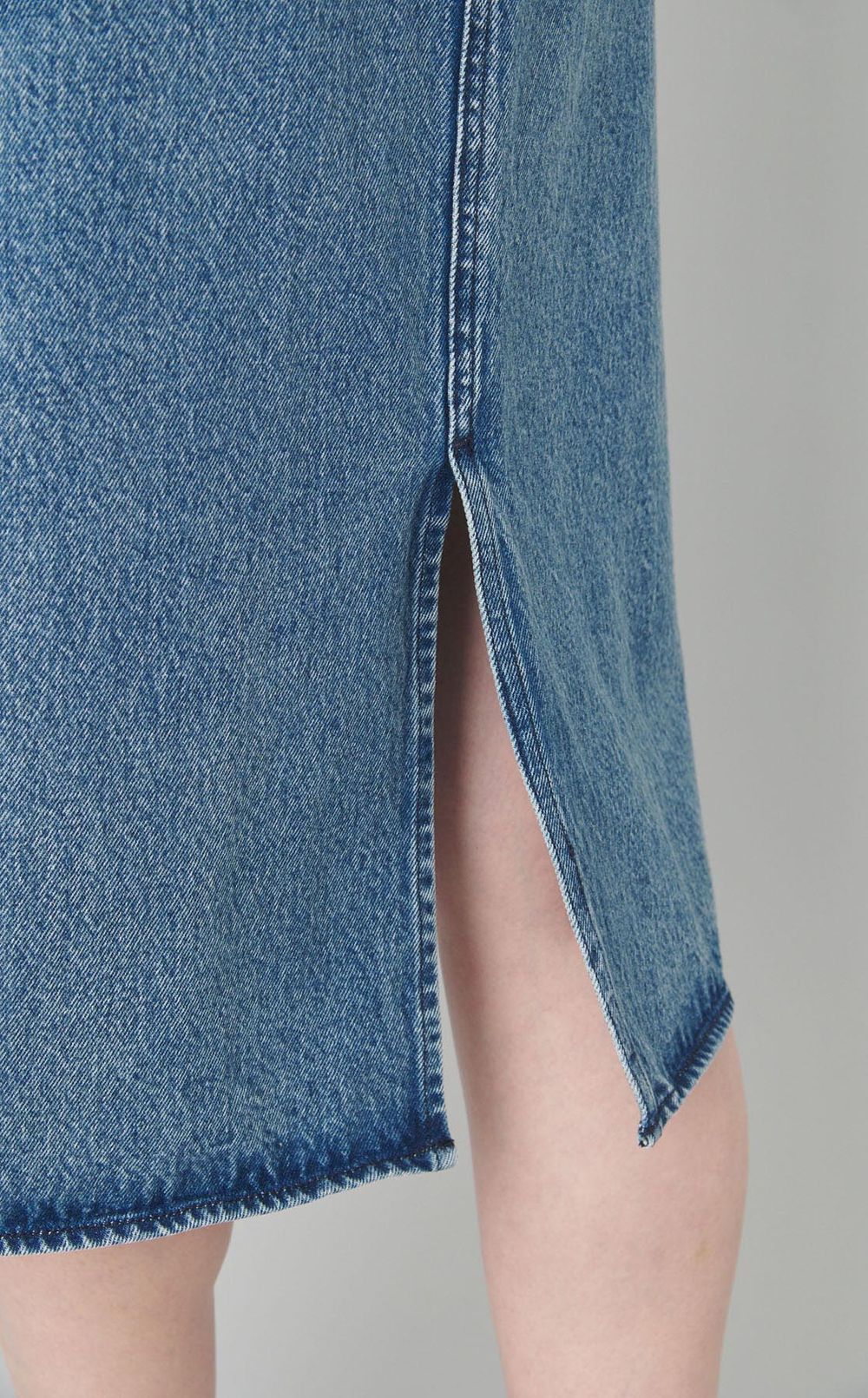 ベルテッドデニムワンピース