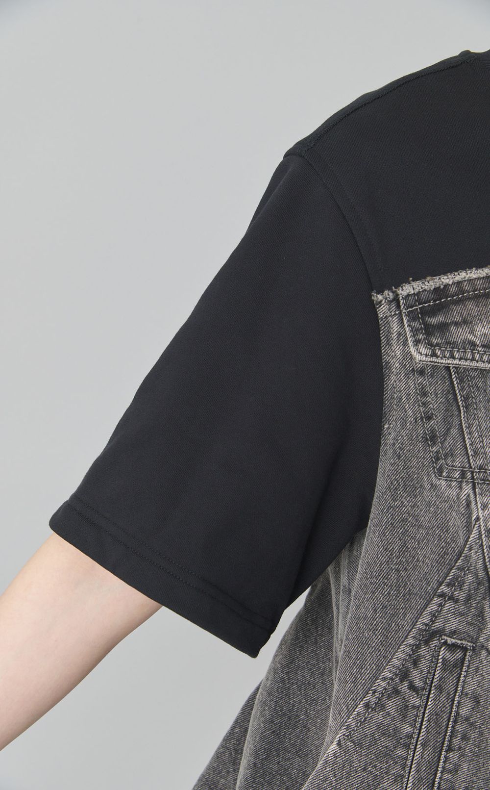 デニムコンビプルオーバー