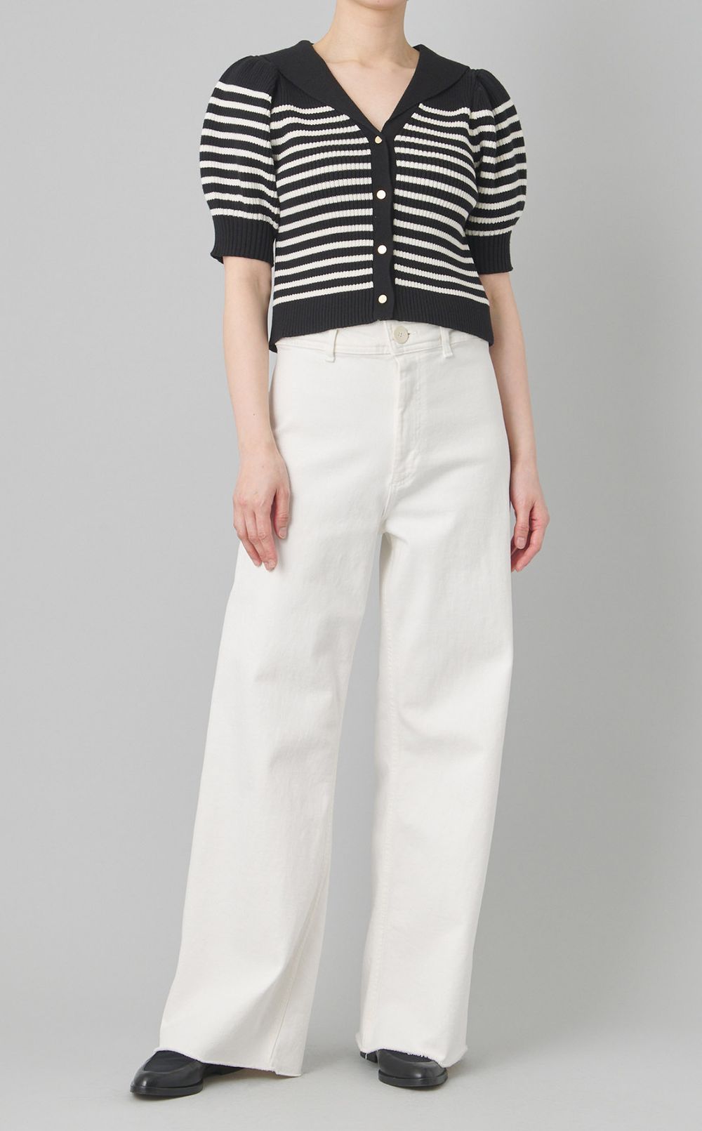 セーラーカラーニットプルオーバー