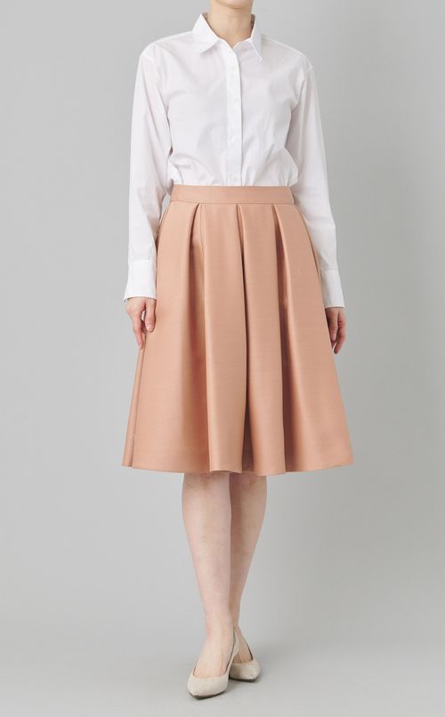 シルクウールフレアスカート