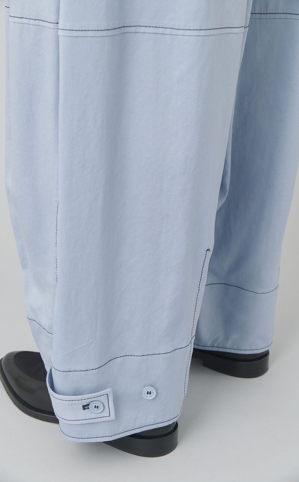 ステッチデザインバレルパンツ