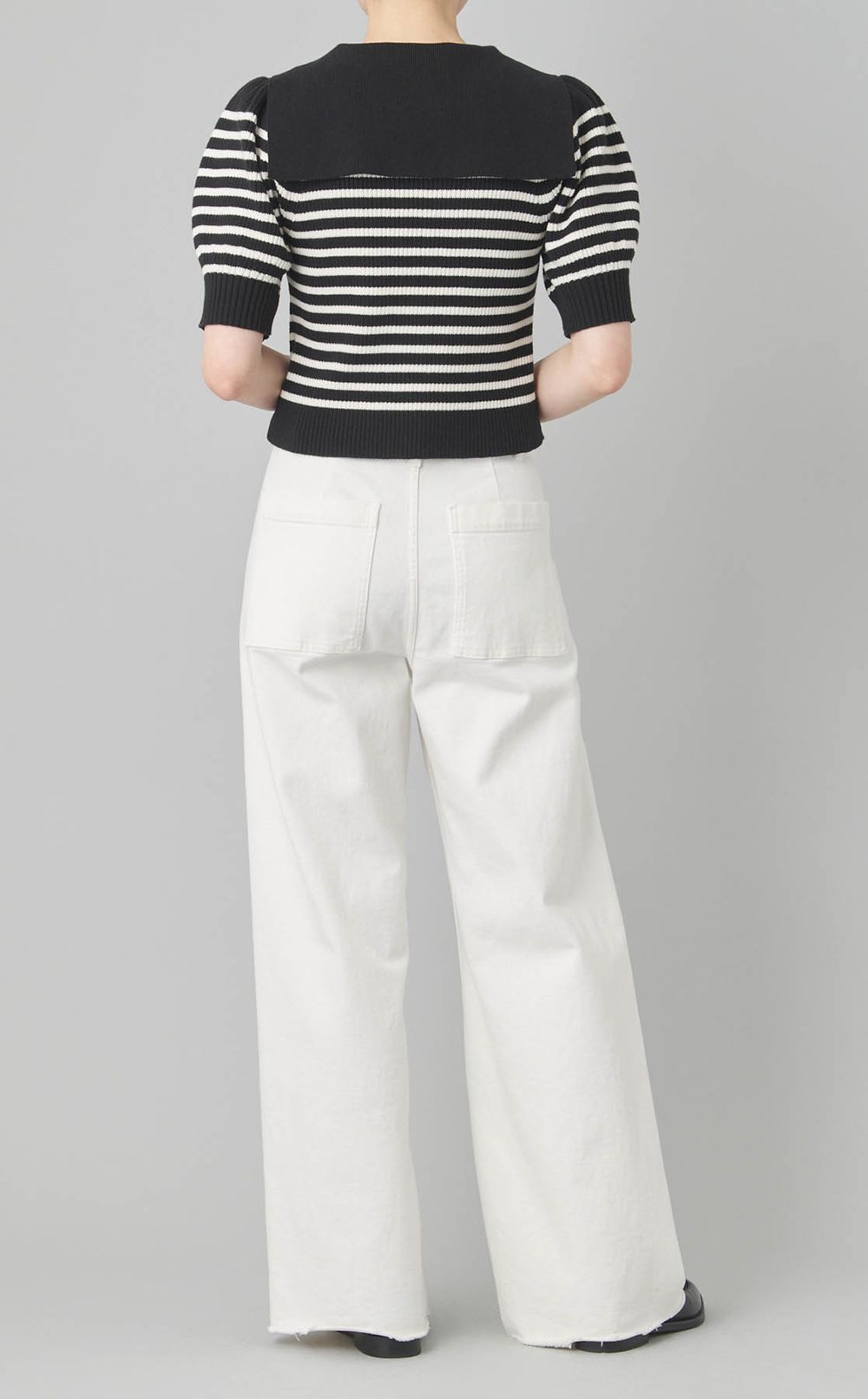 セーラーカラーニットプルオーバー