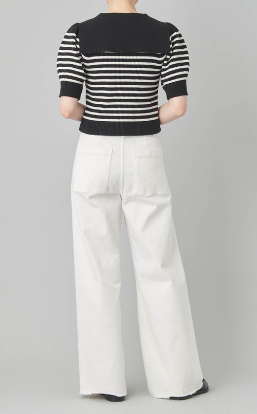 セーラーカラーニットプルオーバー