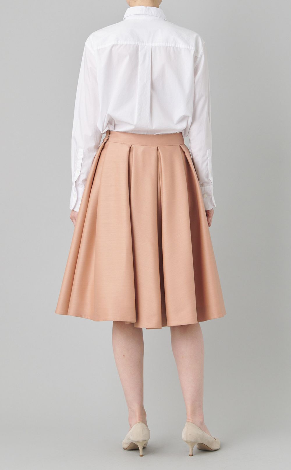 シルクウールフレアスカート