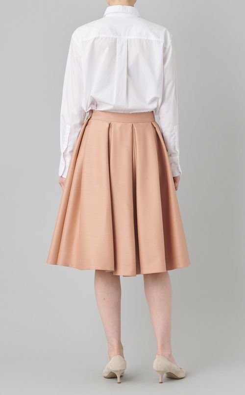 シルクウールフレアスカート