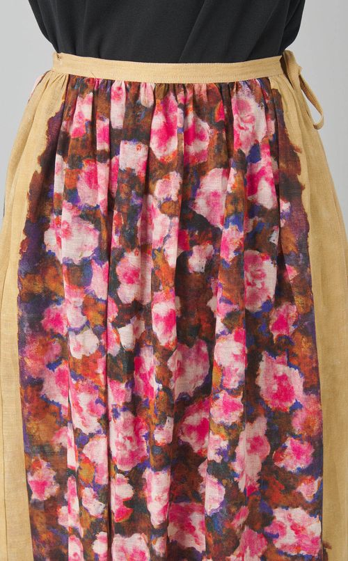 フラワーラップスカート