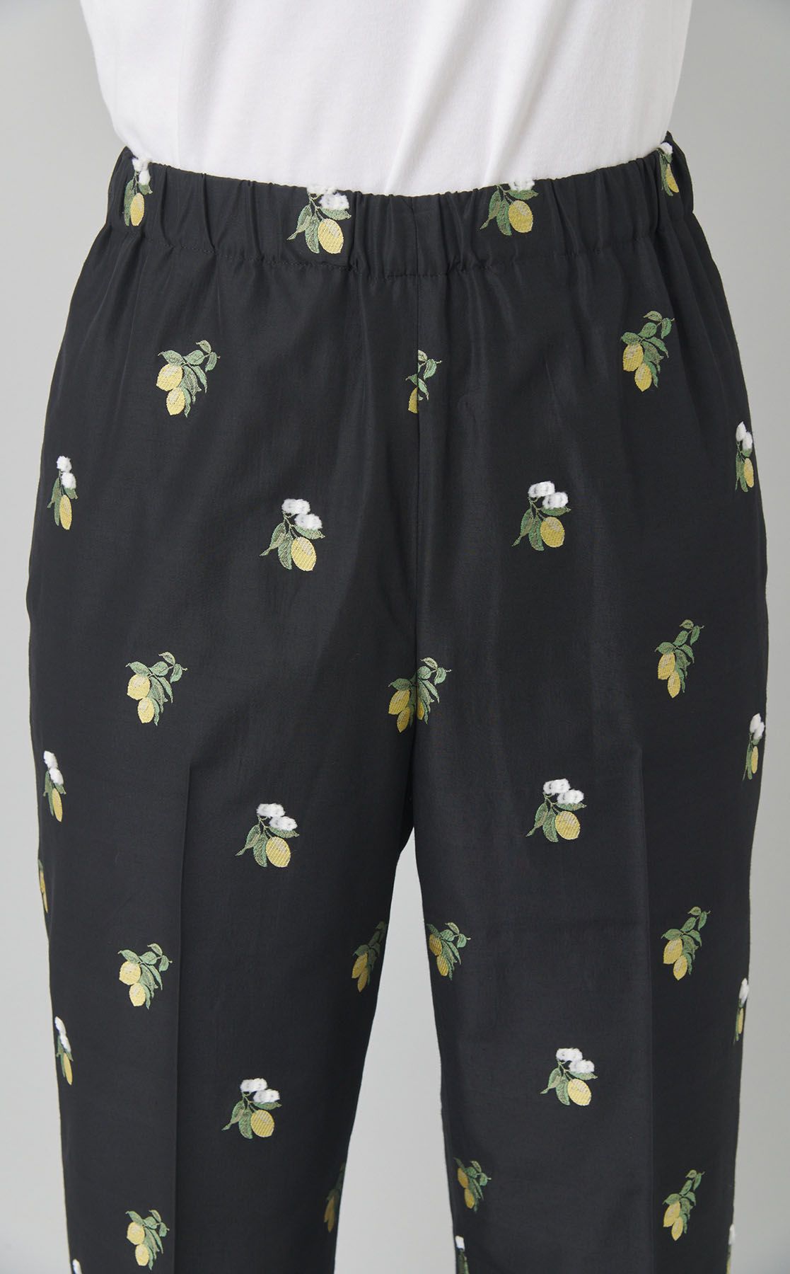 LOEFF ロエフ レモン ジャガード パンツ　1 Mサイズ LOEFF パンツ 「LOEFF」レモン ジャガード レディース