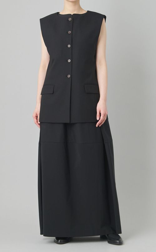 オーバーサイズフロントボタンベスト