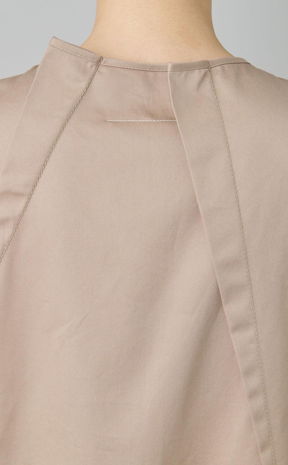 コットンツイルタックミニワンピース