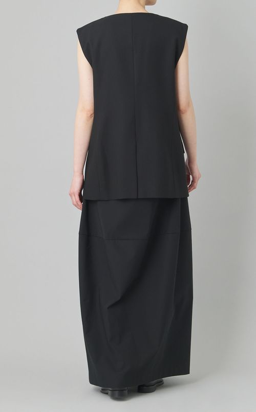 オーバーサイズフロントボタンベスト