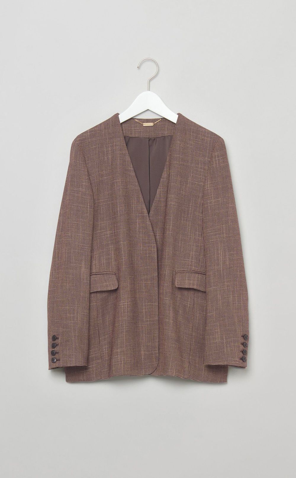 ノーカラーライトジャケット