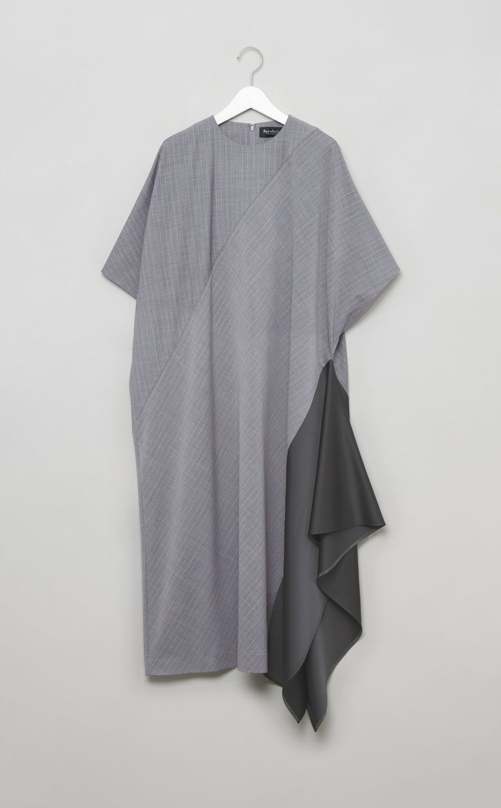 ストライプサテンバイアスワンピース