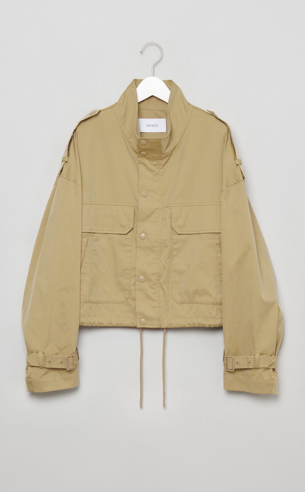 コットンナイロンスタンドカラーブルゾン