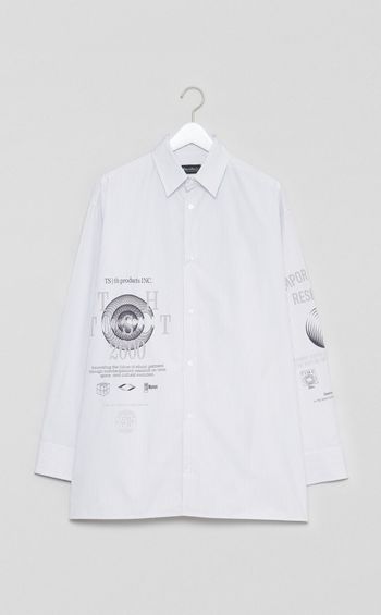 グラフィックオーバーサイズシャツ