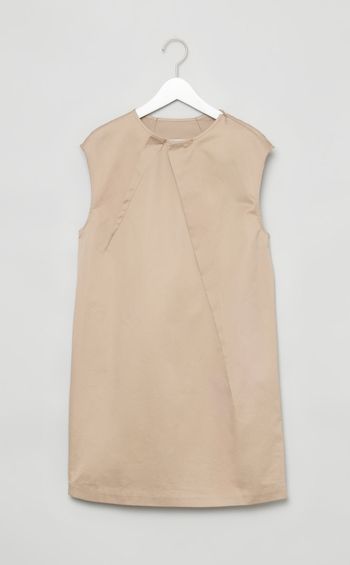 コットンツイルタックミニワンピース