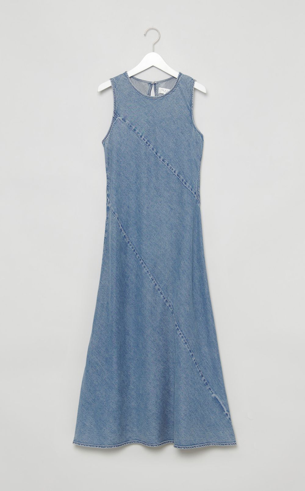 ライトデニムノースリーブワンピース