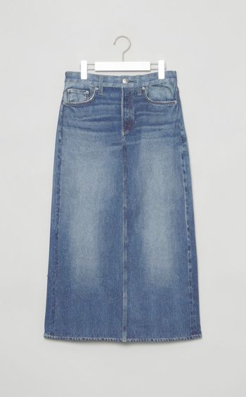 デニムプリントミディスカート