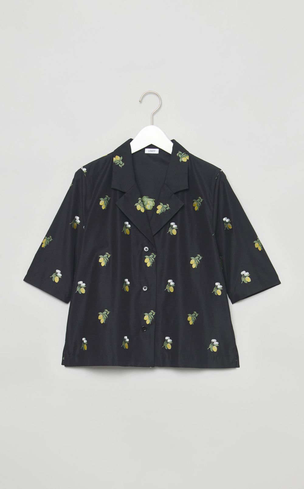 レモンジャガード開襟シャツ