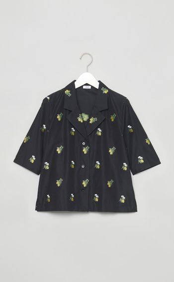 レモンジャガード開襟シャツ