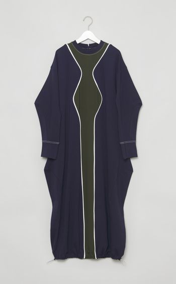 ウェーブラインポンチワンピース