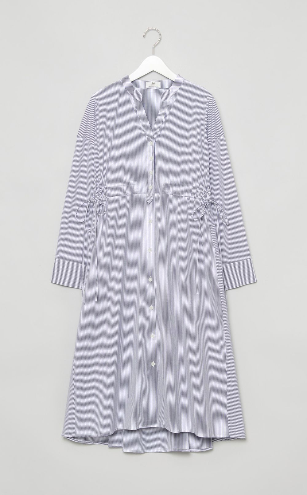 コットンナイロンシャツワンピース