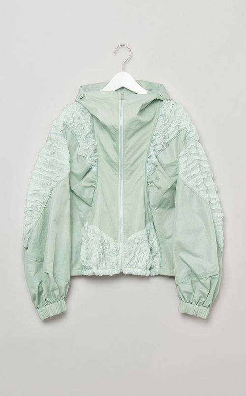 ラッフルシフォンブルゾン