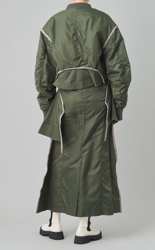 ペプラムパーツクロップドMA-1