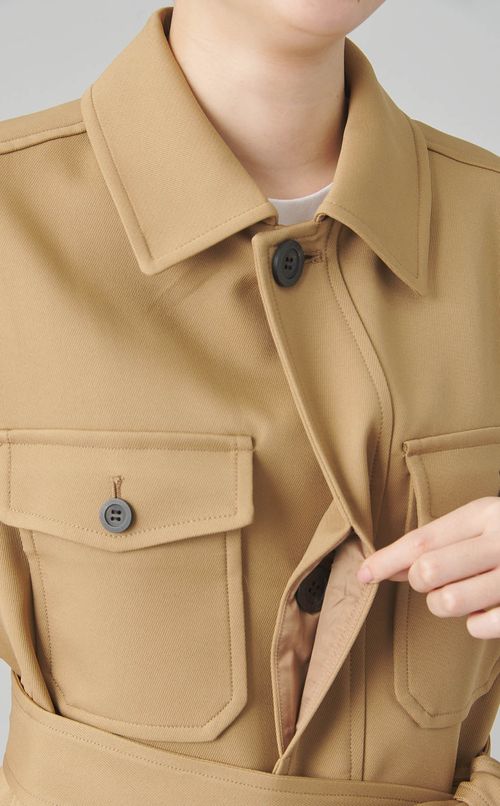 ステンカラーロングジレ