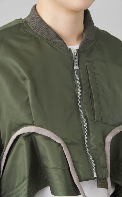 ペプラムパーツクロップドMA-1