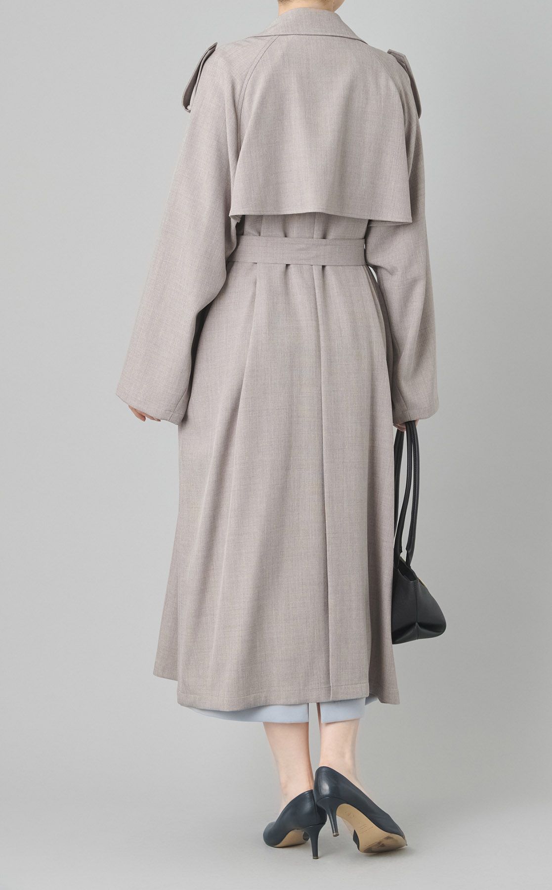 Mila Owen｜ベルト付エポレットトレンチコート