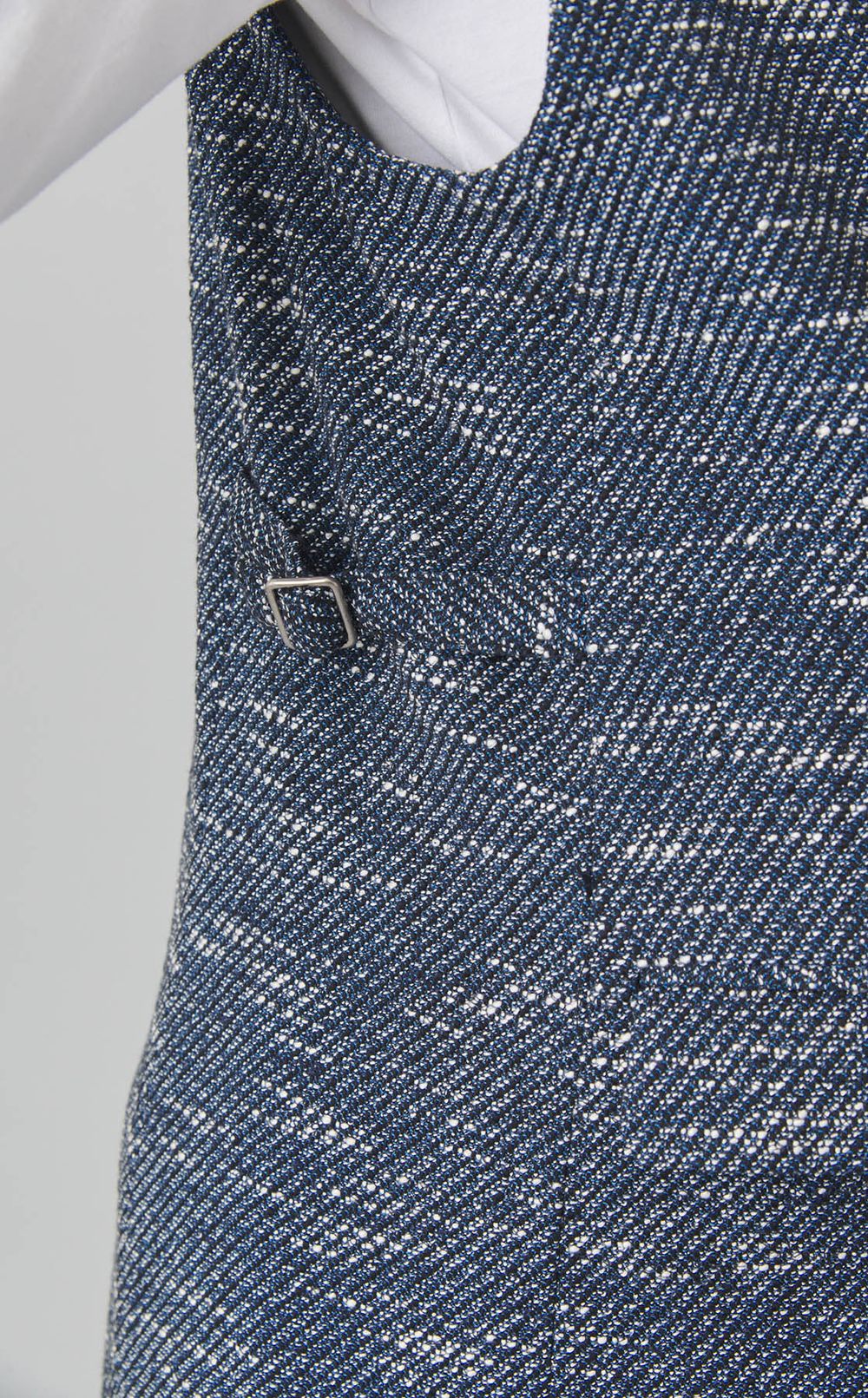 Vネックジレワンピース