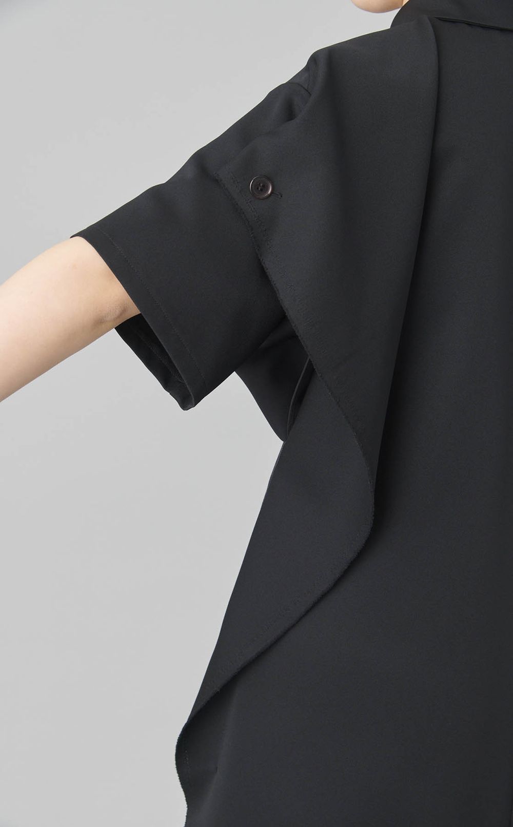 ユニフォームシャツミディワンピース