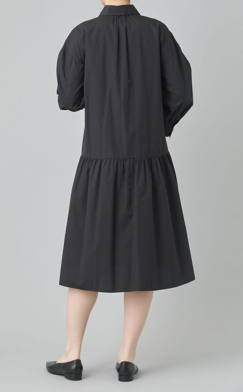 ティアードデザインシャツワンピース