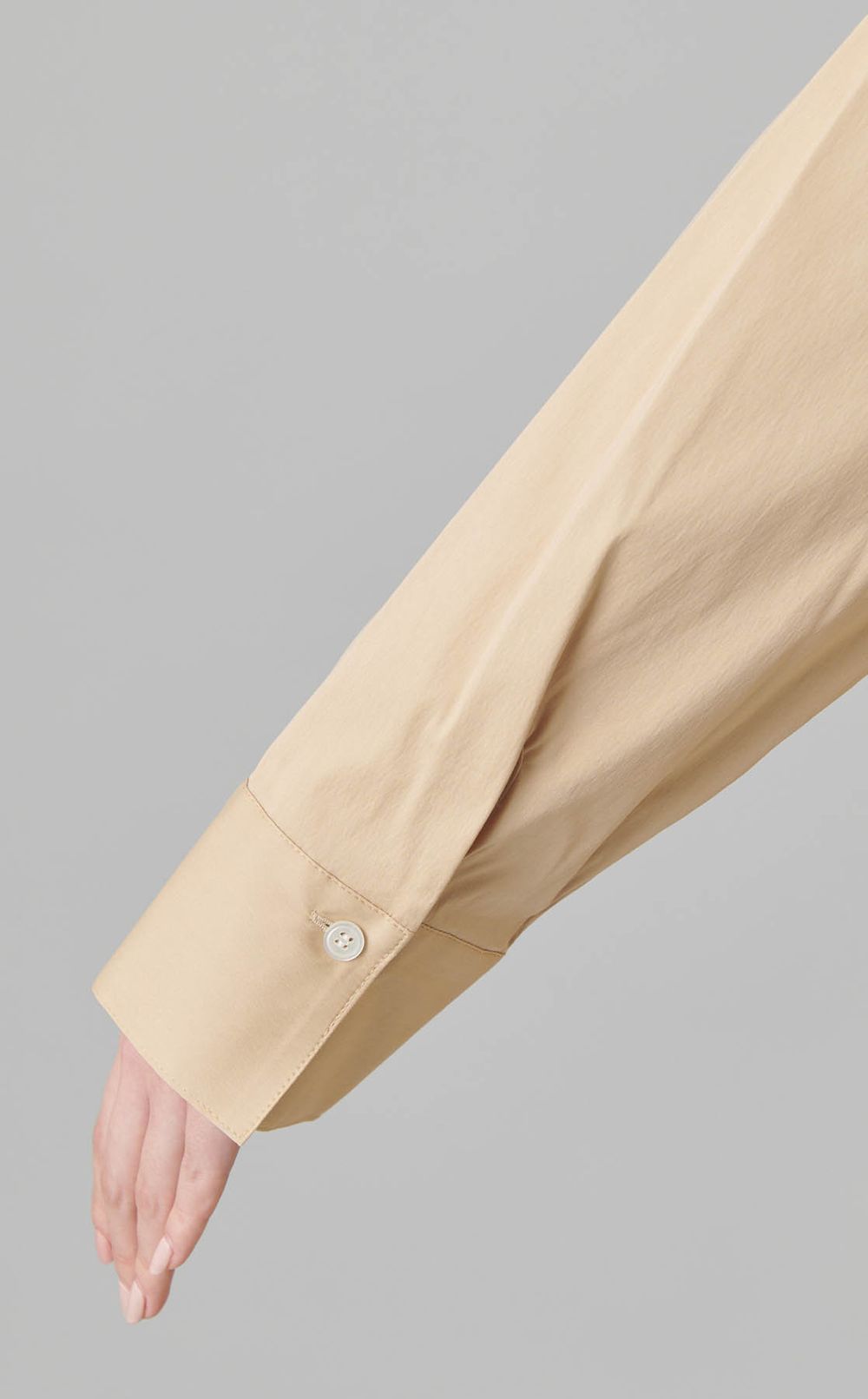 コットンナイロンシャツワンピース