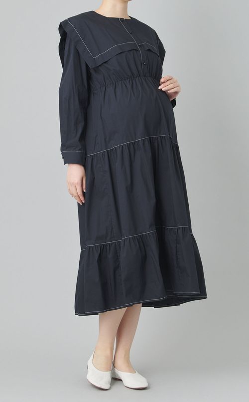 セーラーカラーシャツワンピース