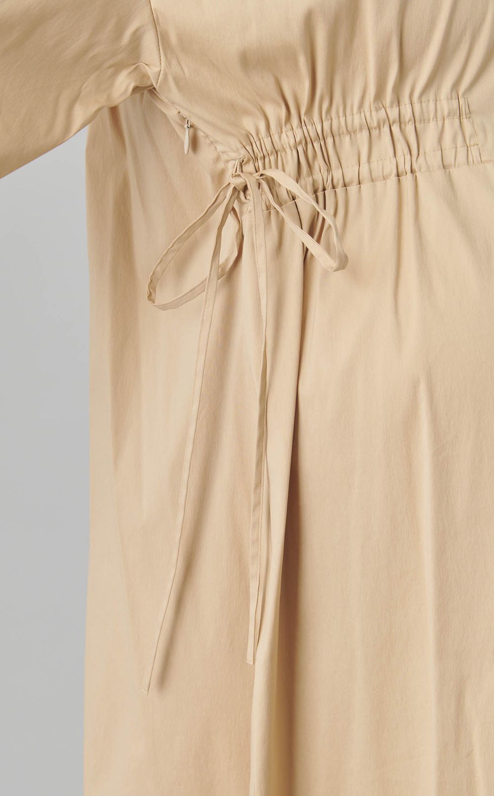 コットンナイロンシャツワンピース