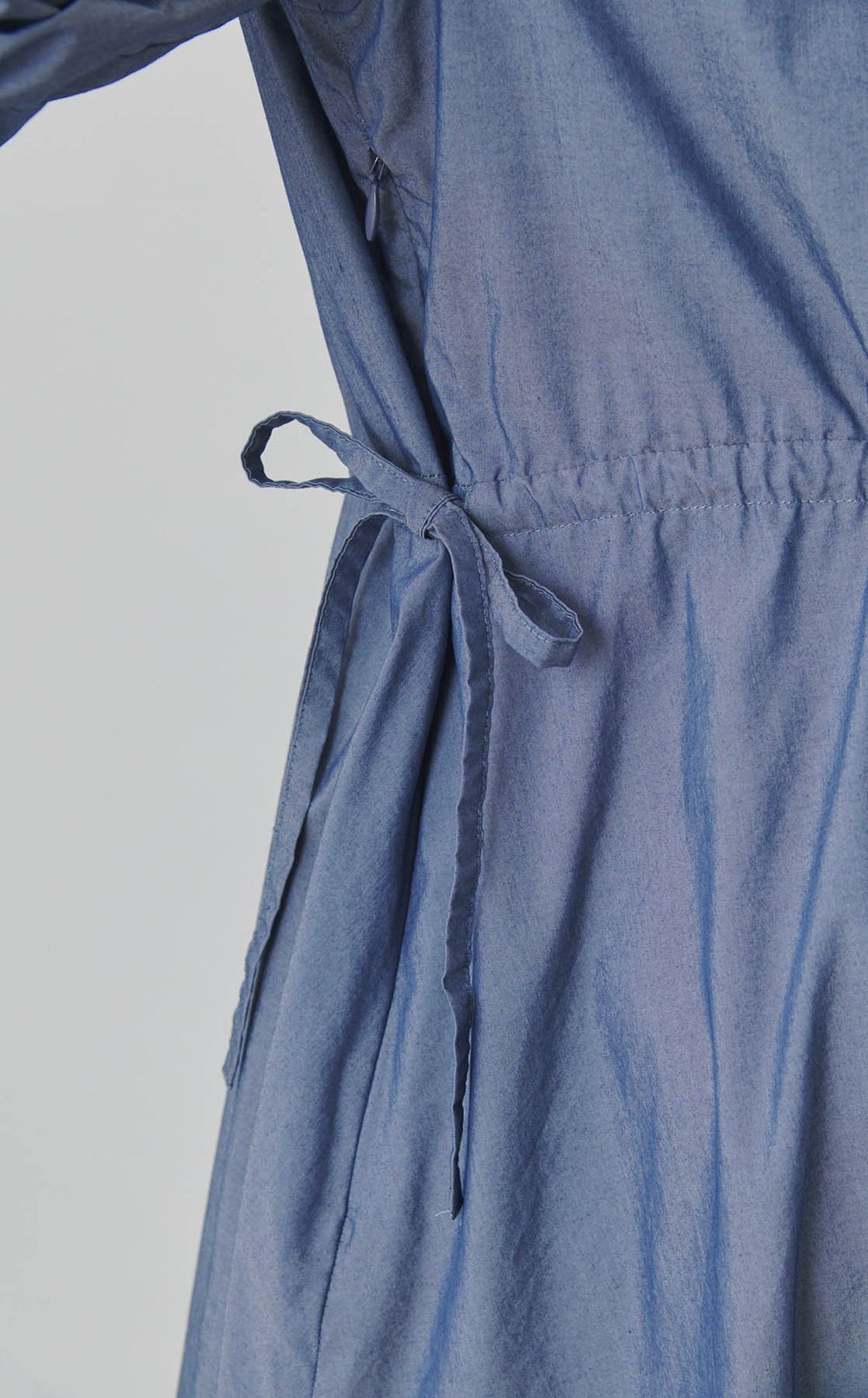 フィットアンドフレアギャザーワンピース