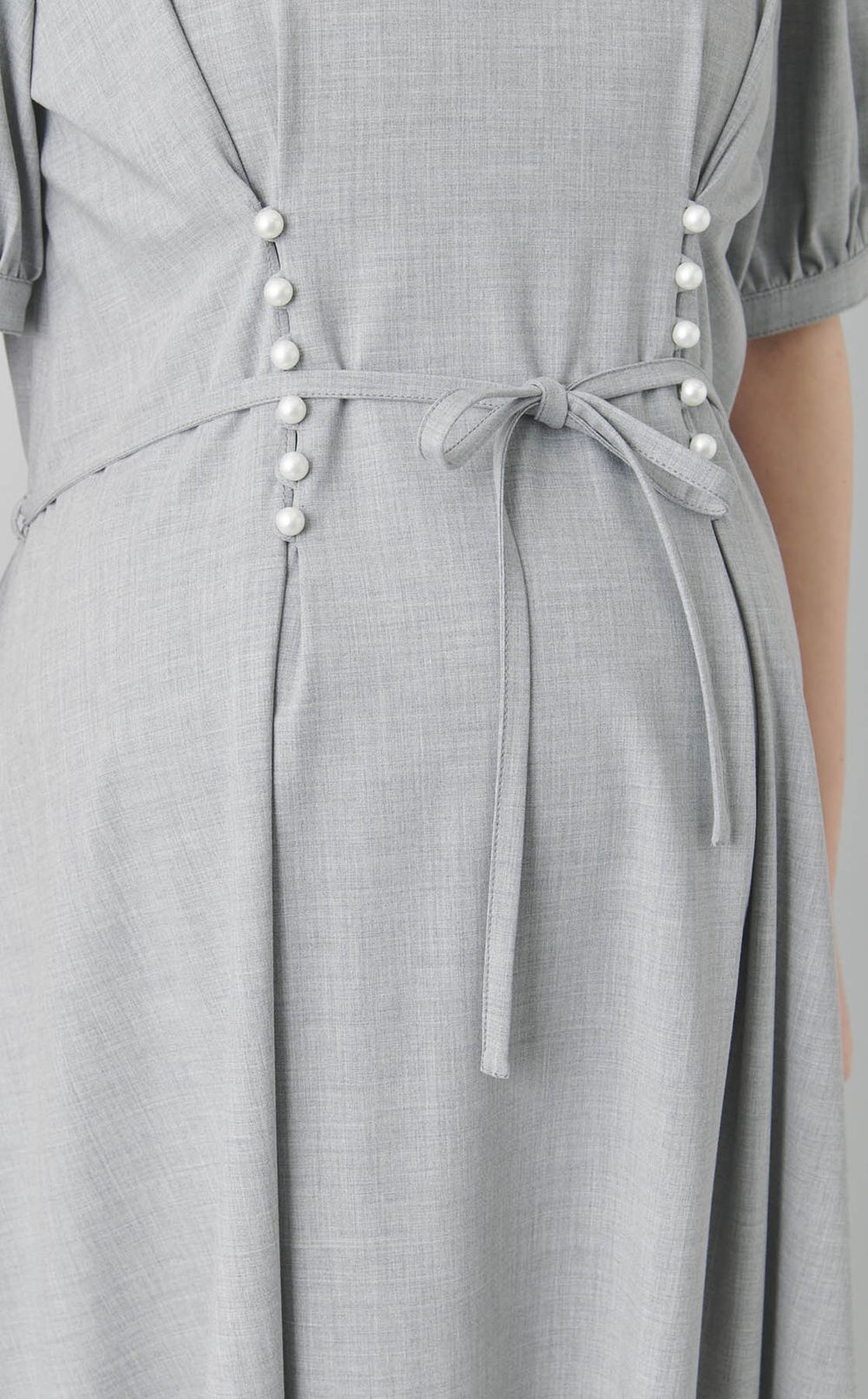 パールボタンワンピース
