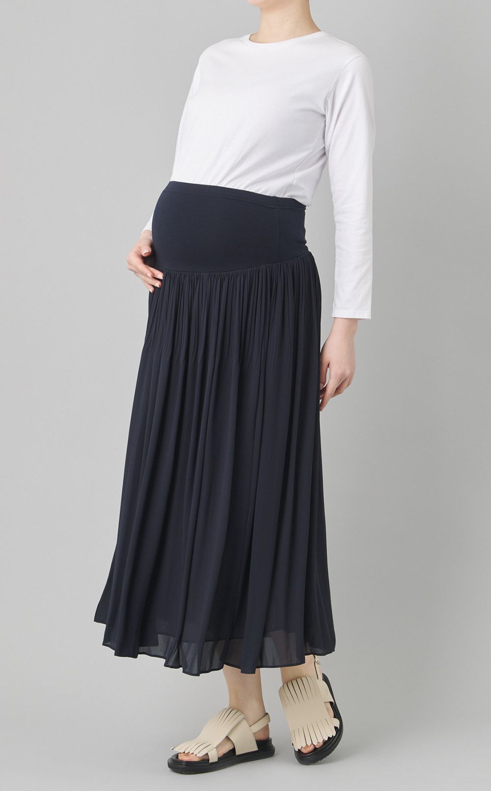 シフォン・クリスタルプリーツスカート