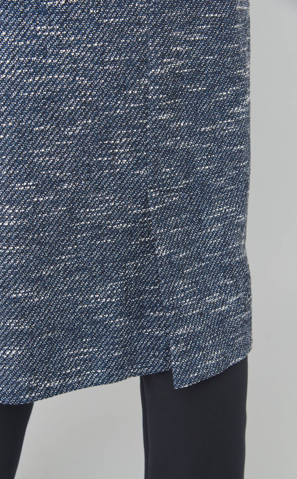 Vネックジレワンピース