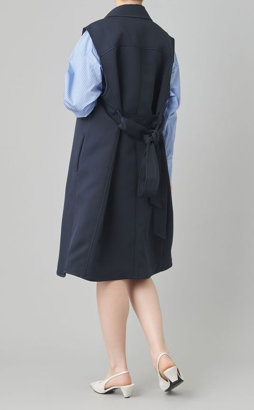 ステンカラーロングジレ