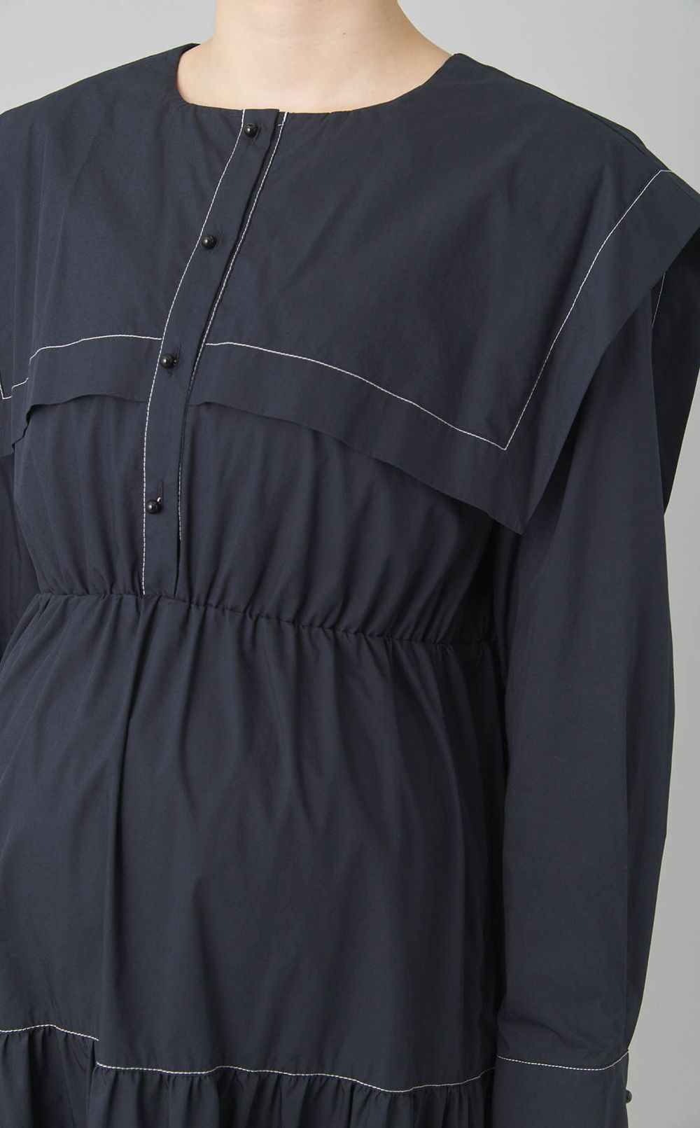 セーラーカラーシャツワンピース