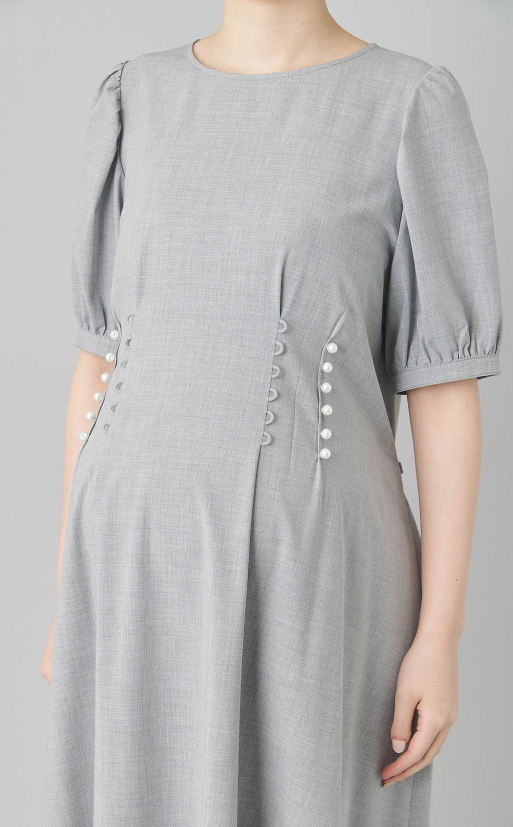 パールボタンワンピース