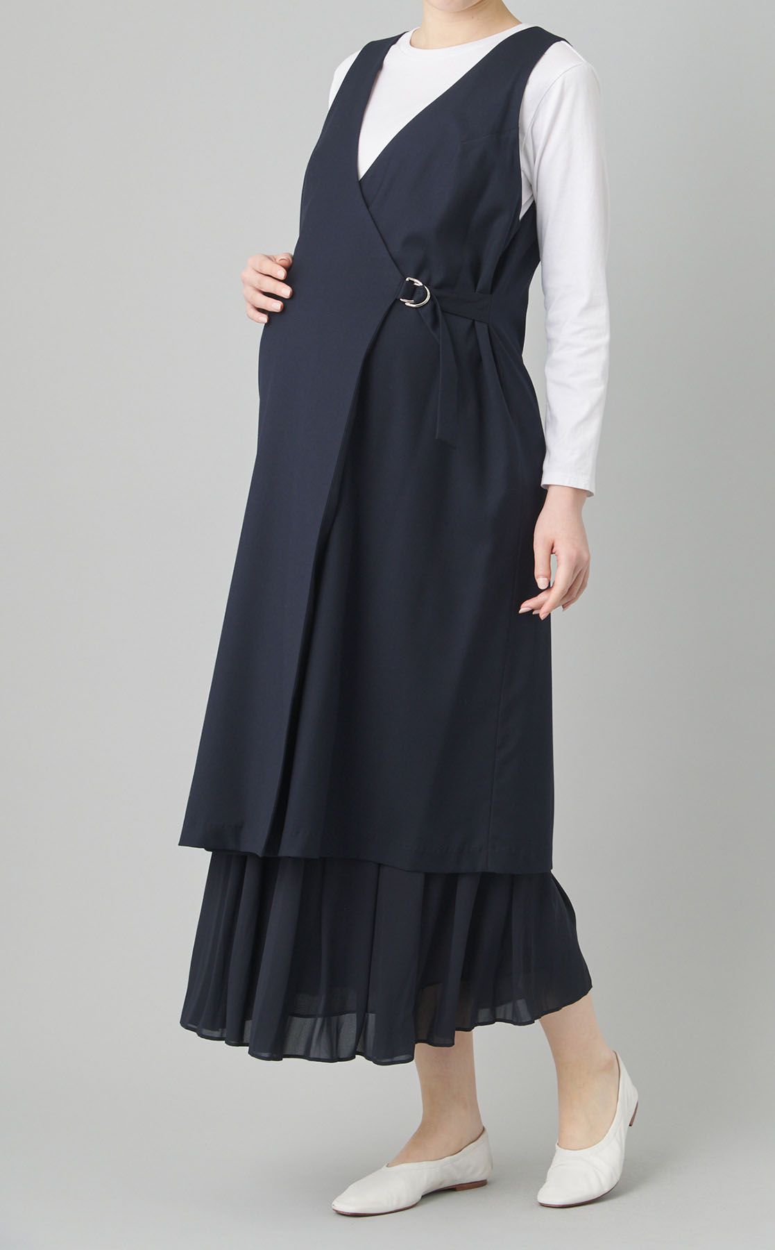 WACOAL MATERNITY｜ラップジャンパースカート